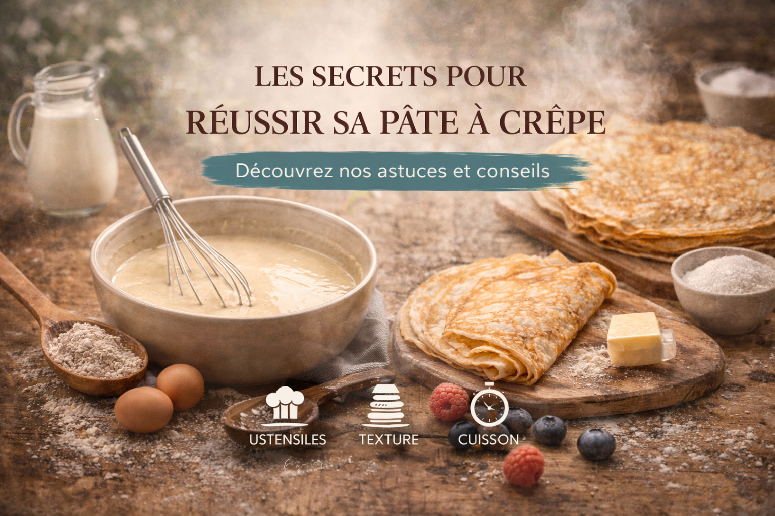 Préparer une pâte à crêpe réussie